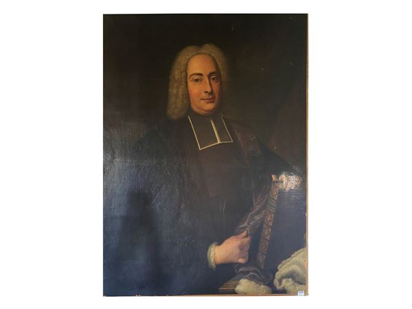 Scuola francese del XVIII secolo - Portrait of prelate