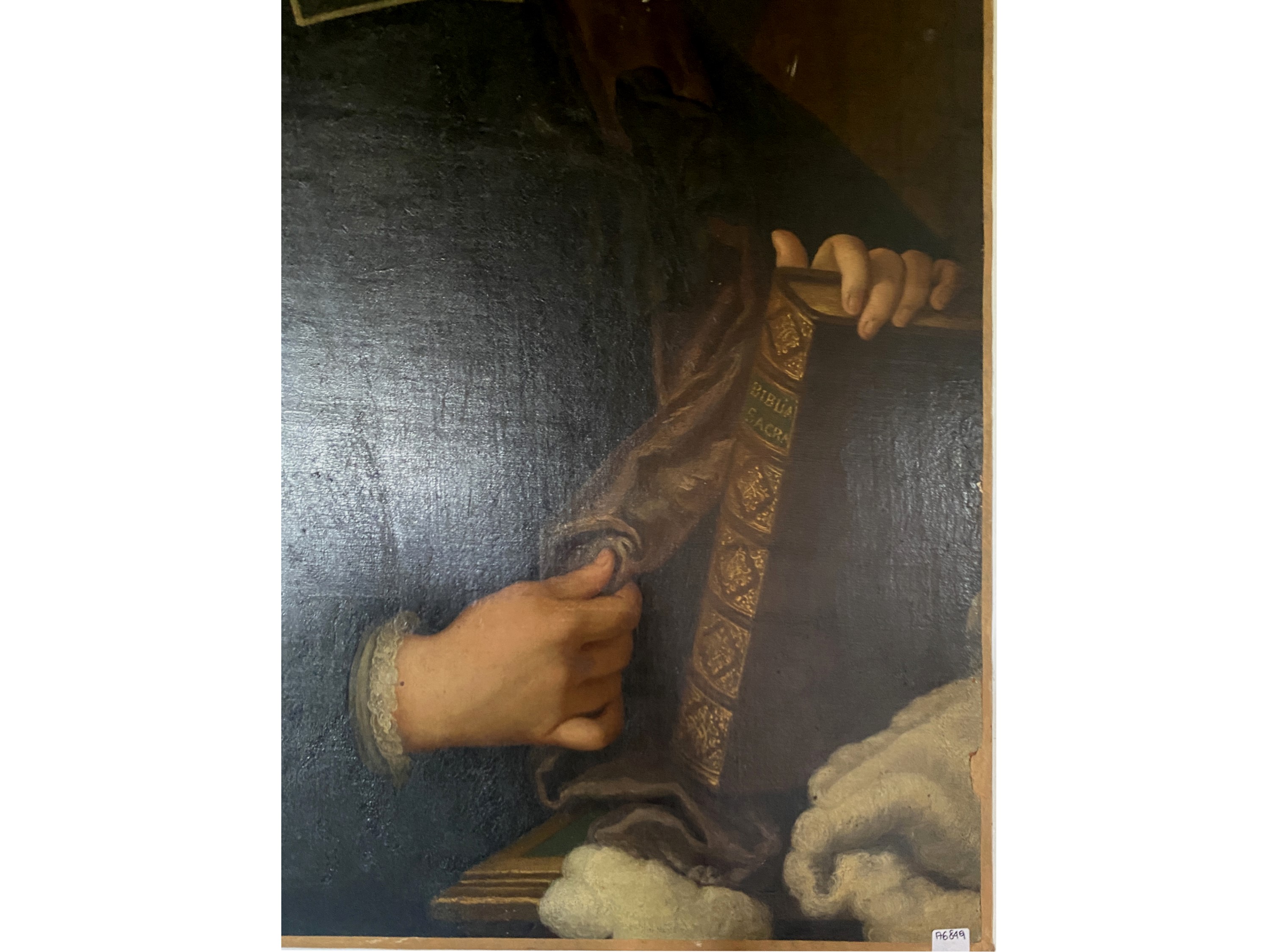 Scuola Francese del XVIII Secolo - Ritratto di prelato, olio su tela