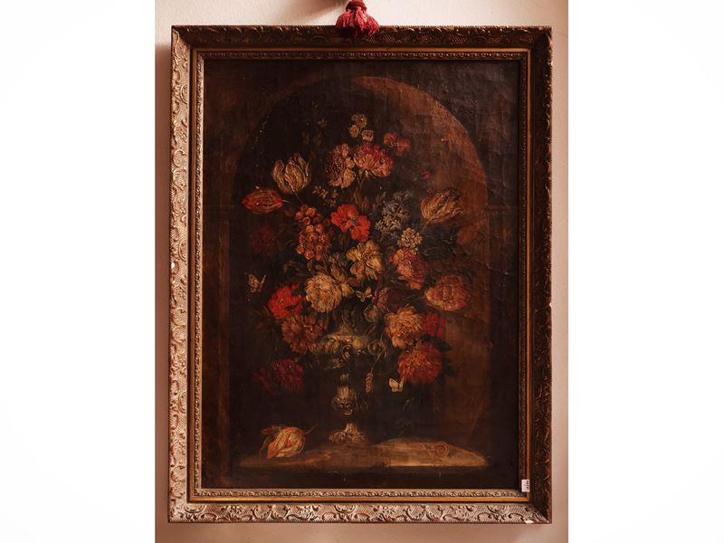 Cerchia di Francesco Caldei, Detto Francesco Mantovano - Cerchia di Francesco Caldei, Natura mort...