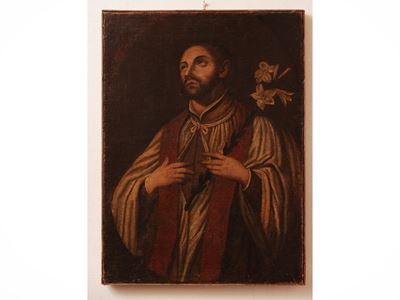 Scuola italiana, San Luigi Gonzaga, olio su tela