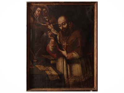 Sant'Andrea Corsini in estasi, olio su tela