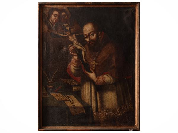 Scuola italiana del XVIII secolo - Saint Andrea Corsini in ecstasy