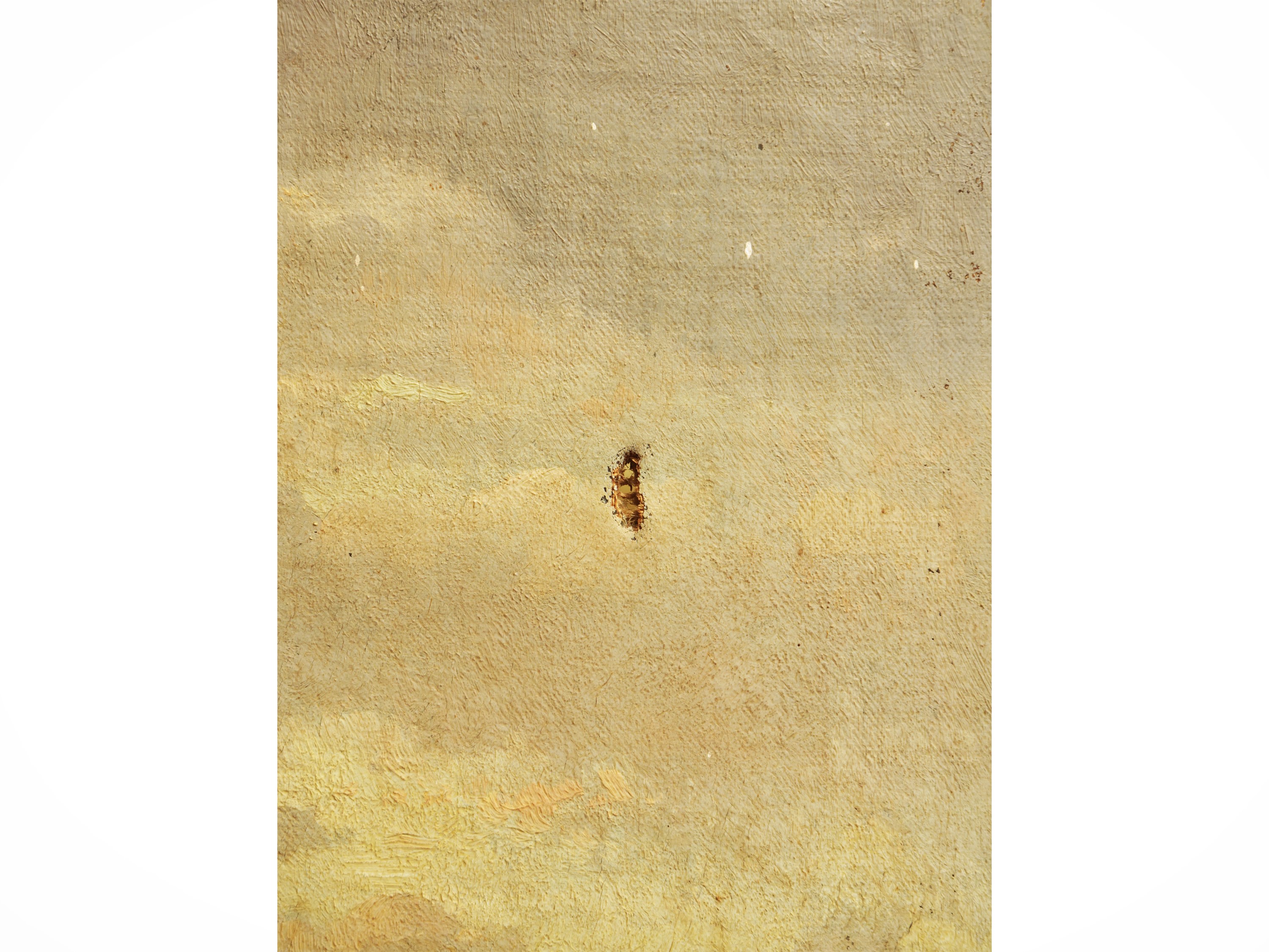 Charles Lefevre - Paesaggio campestre con antica fonte, personaggi e armenti, olio su tela, 1861
