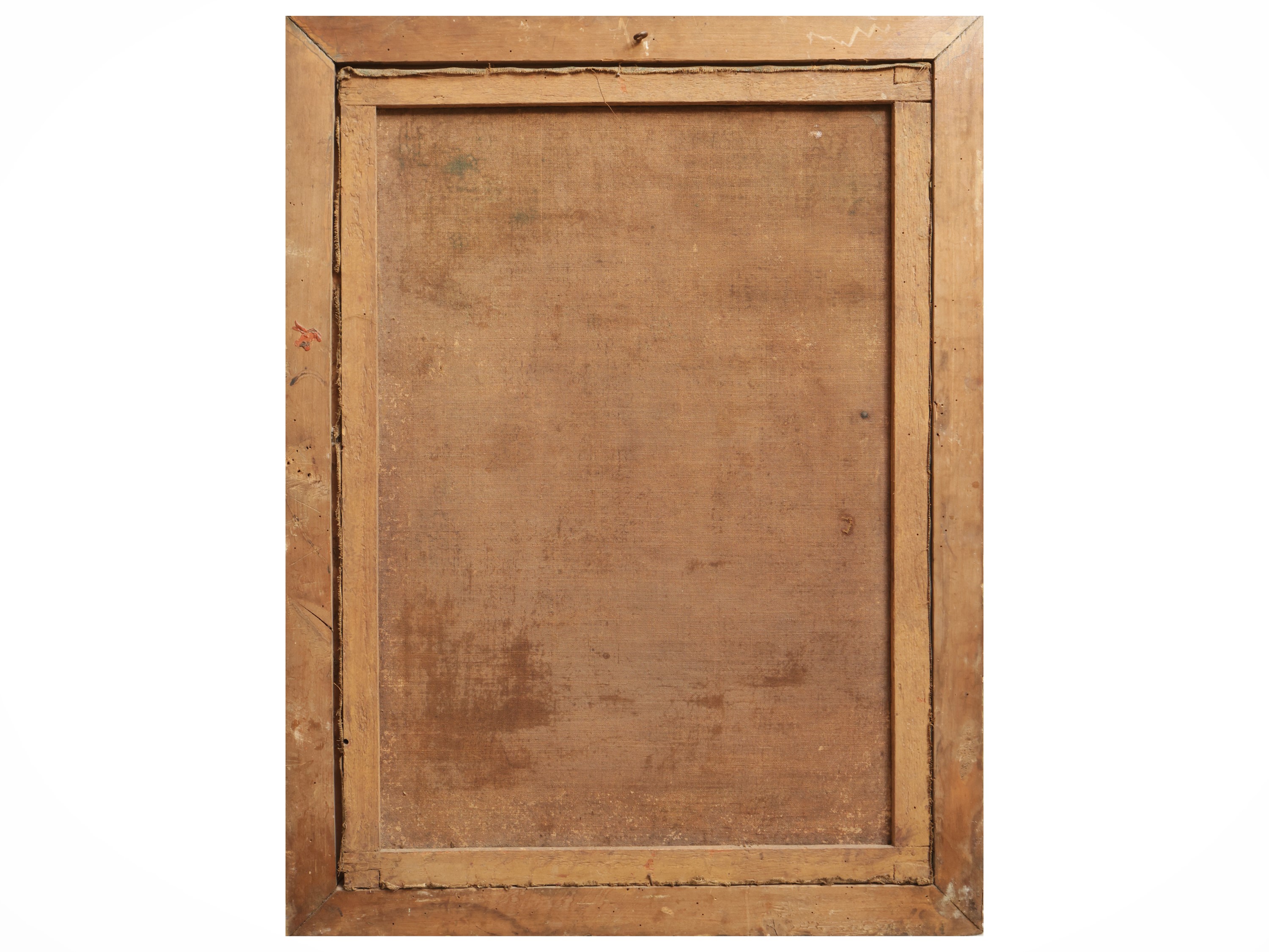 Scuola Napoletana del XVII/XVIII Secolo - Paesaggio con architetture e personaggi, olio su tela
