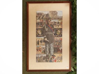 Serie di dodici cartoline storiche raffiguranti Vittorio Emanuele II, inizio del XX secolo