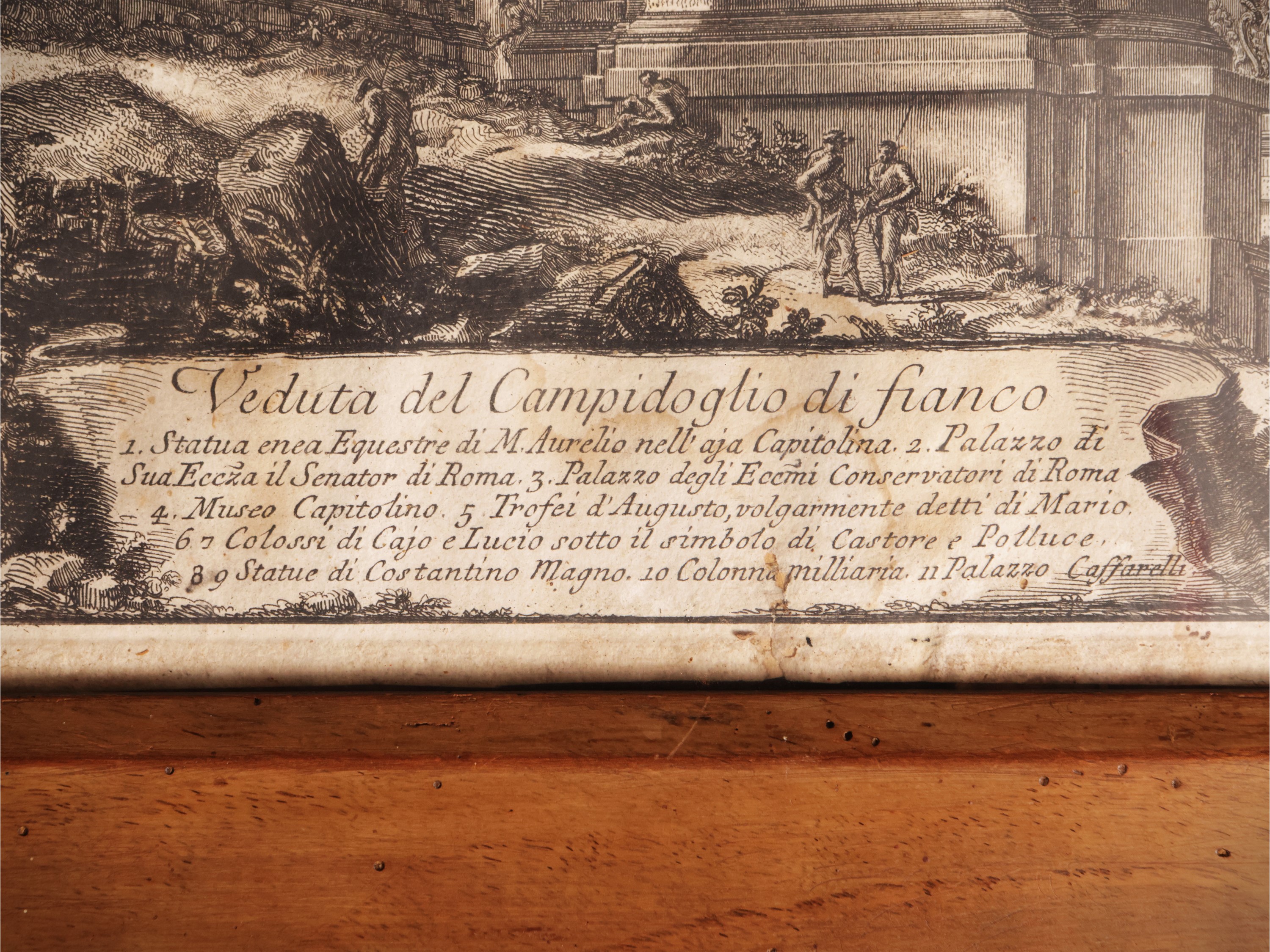 Francesco Piranesi - Veduta del Campidoglio di Fianco
