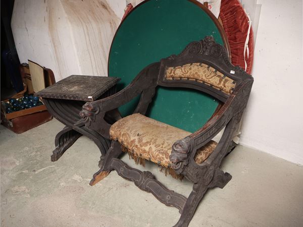 Two furnishing accessories in neo-Renaissance style