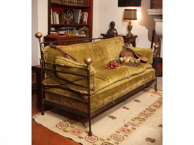 Divano lit de jour in ferro battuto