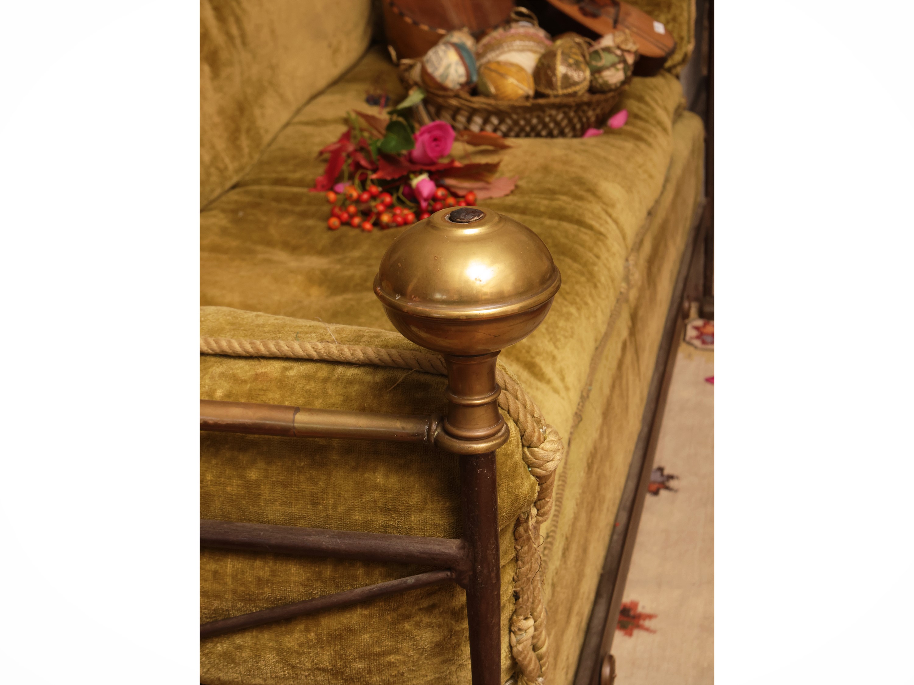 Divano lit de jour in ferro battuto