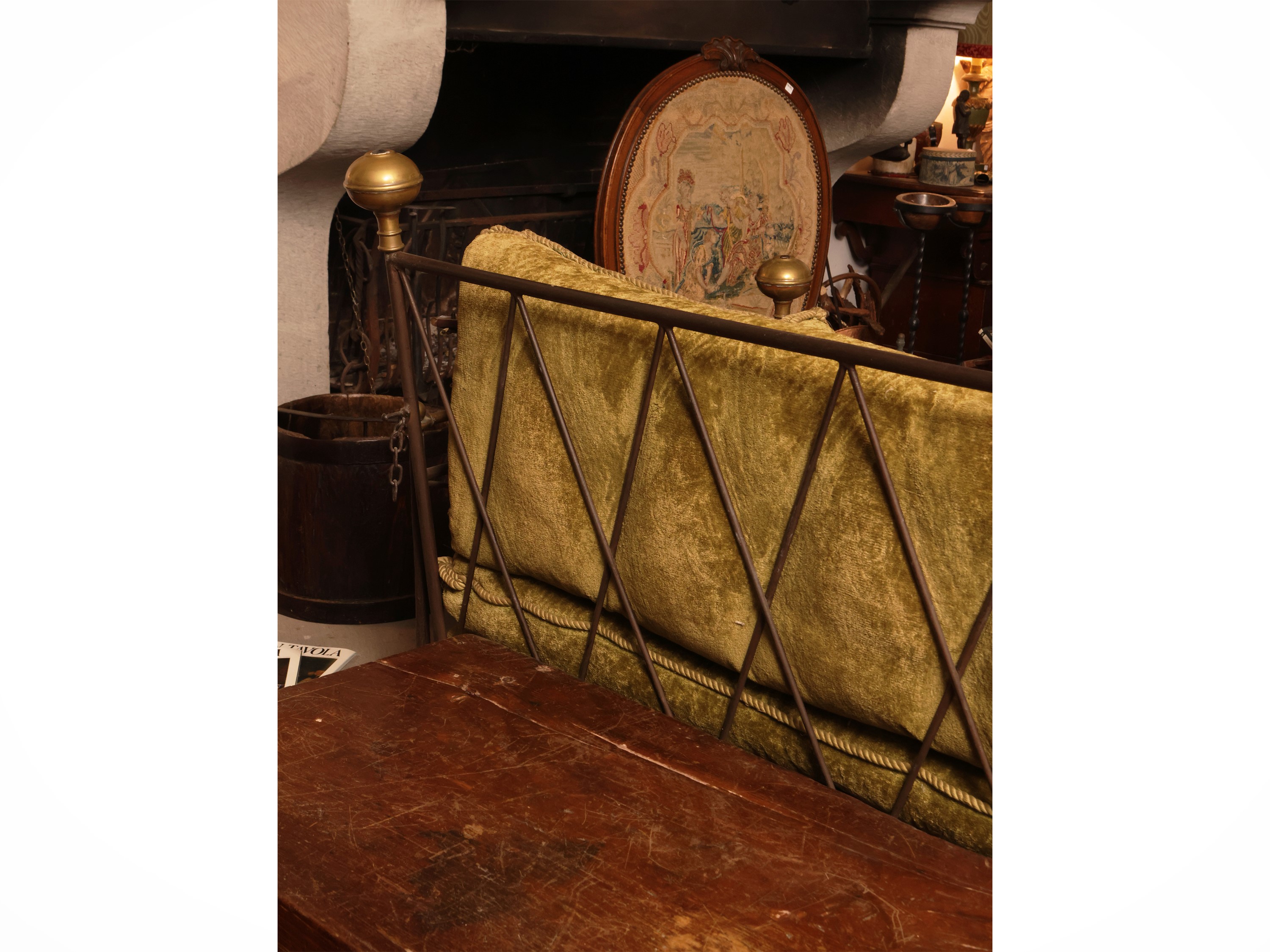 Divano lit de jour in ferro battuto