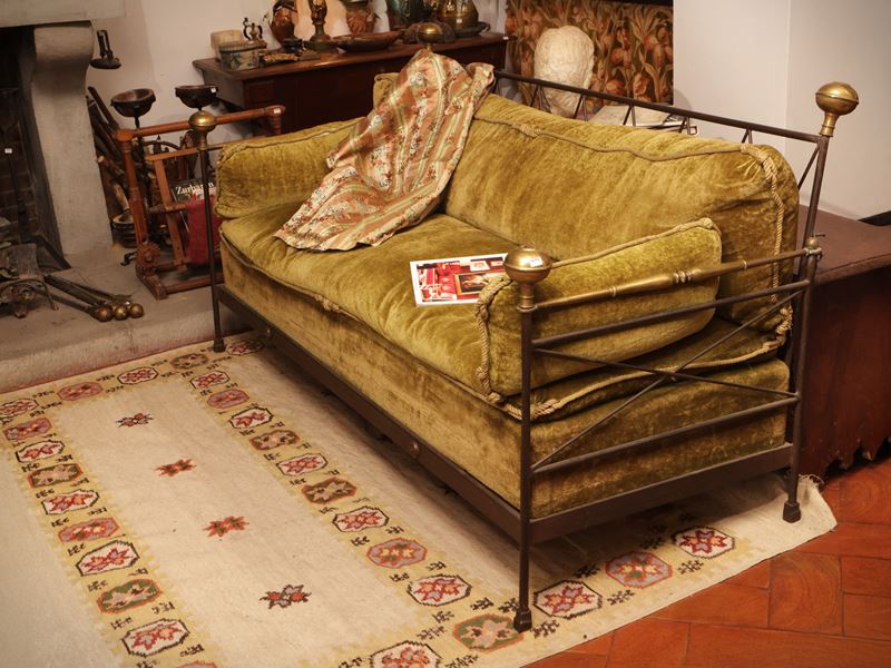 Divano lit de jour in ferro battuto