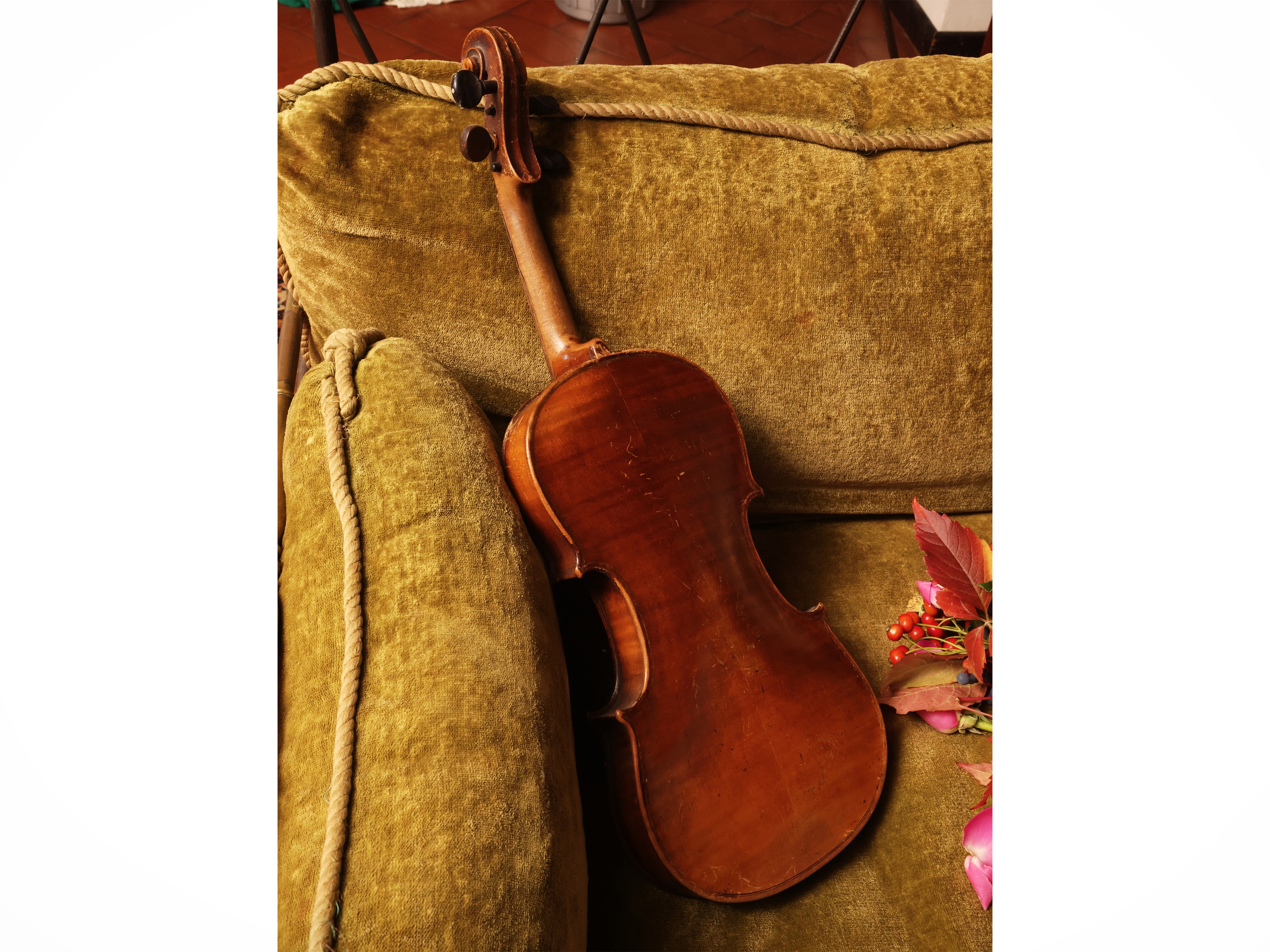 Due strumenti musicali: Violino e Mandolino, Fabbrica S. B. De Bernardi, Spezia
