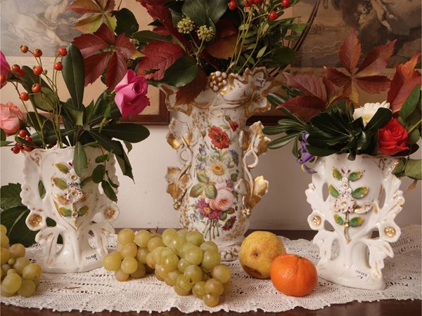 Three porcelain vases