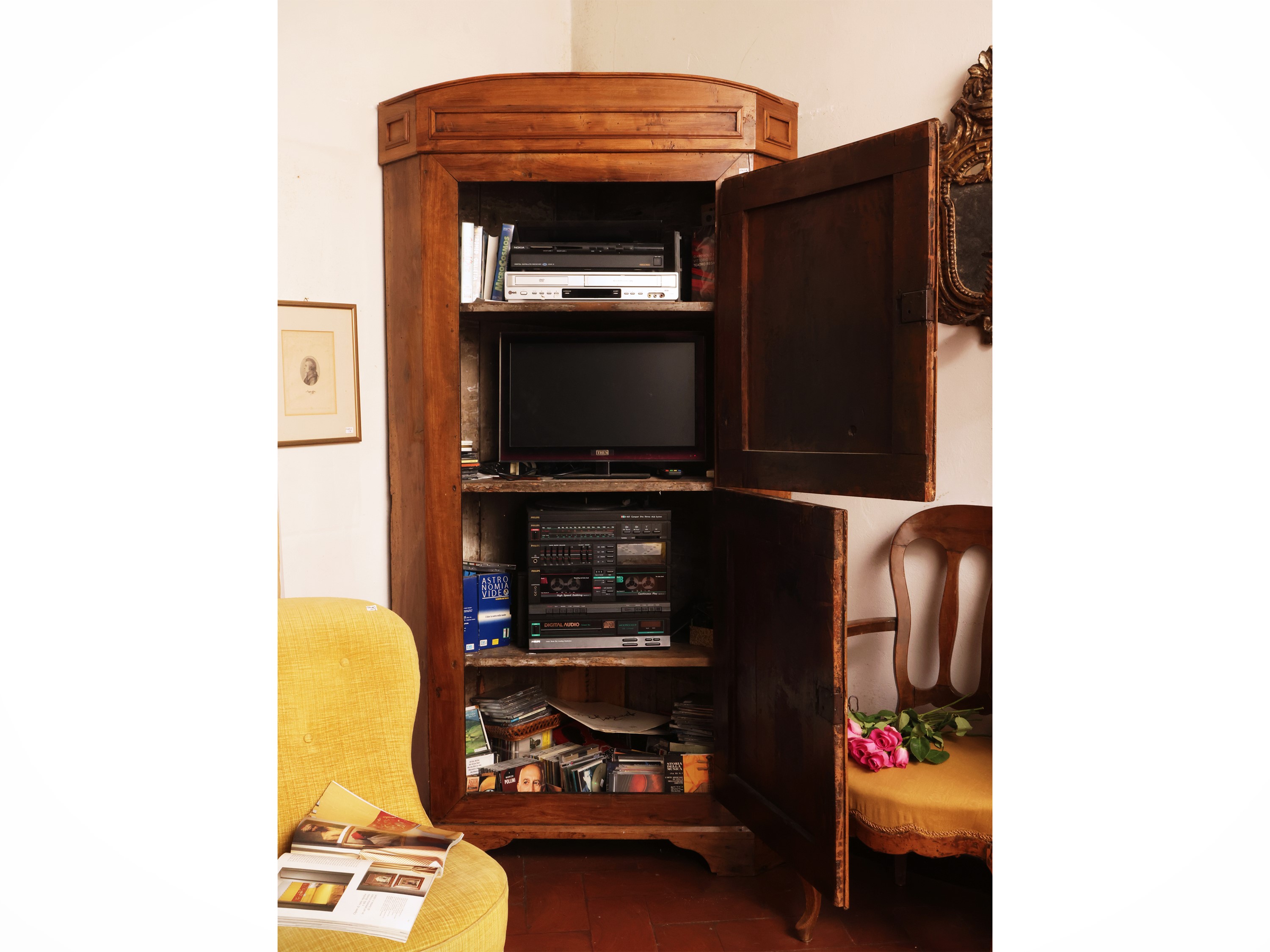 Angoliera in ciliegio