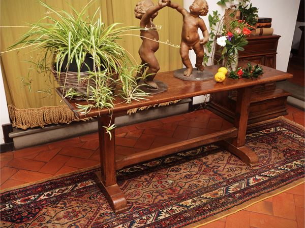 Rustic walnut table