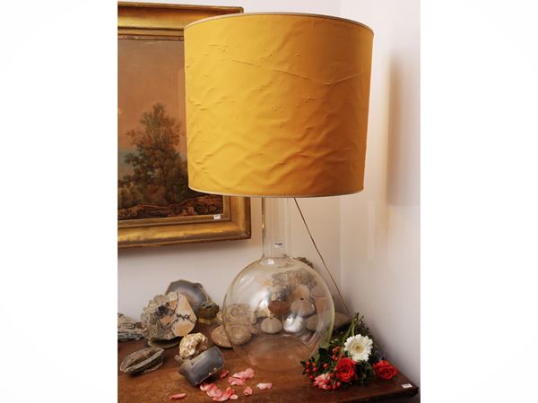 Grande vaso a boccia in vetro soffiato trasparente d'epoca  - Asta Stile fiorentino: da una villa a Settignano al buen retiro di Maria Teresa Colonna - Maison Bibelot - Casa d'Aste Firenze - Milano