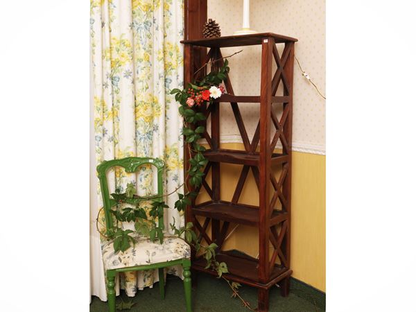 Etagere bookcase in walnut  (19th/20th century)  - Auction Florentine style: from a villa in Settignano to Maria Teresa Colonna's retreat - Maison Bibelot - Casa d'Aste Firenze - Milano