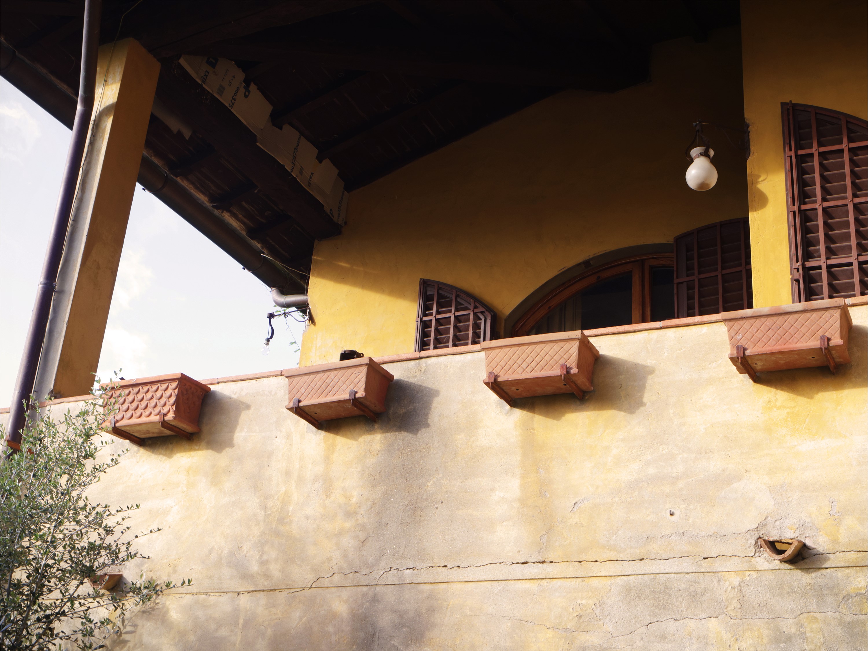 Set di Otto vasi a cassetta in terracotta, dimensioni cm 17x41x22