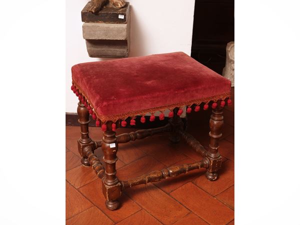 Walnut stool