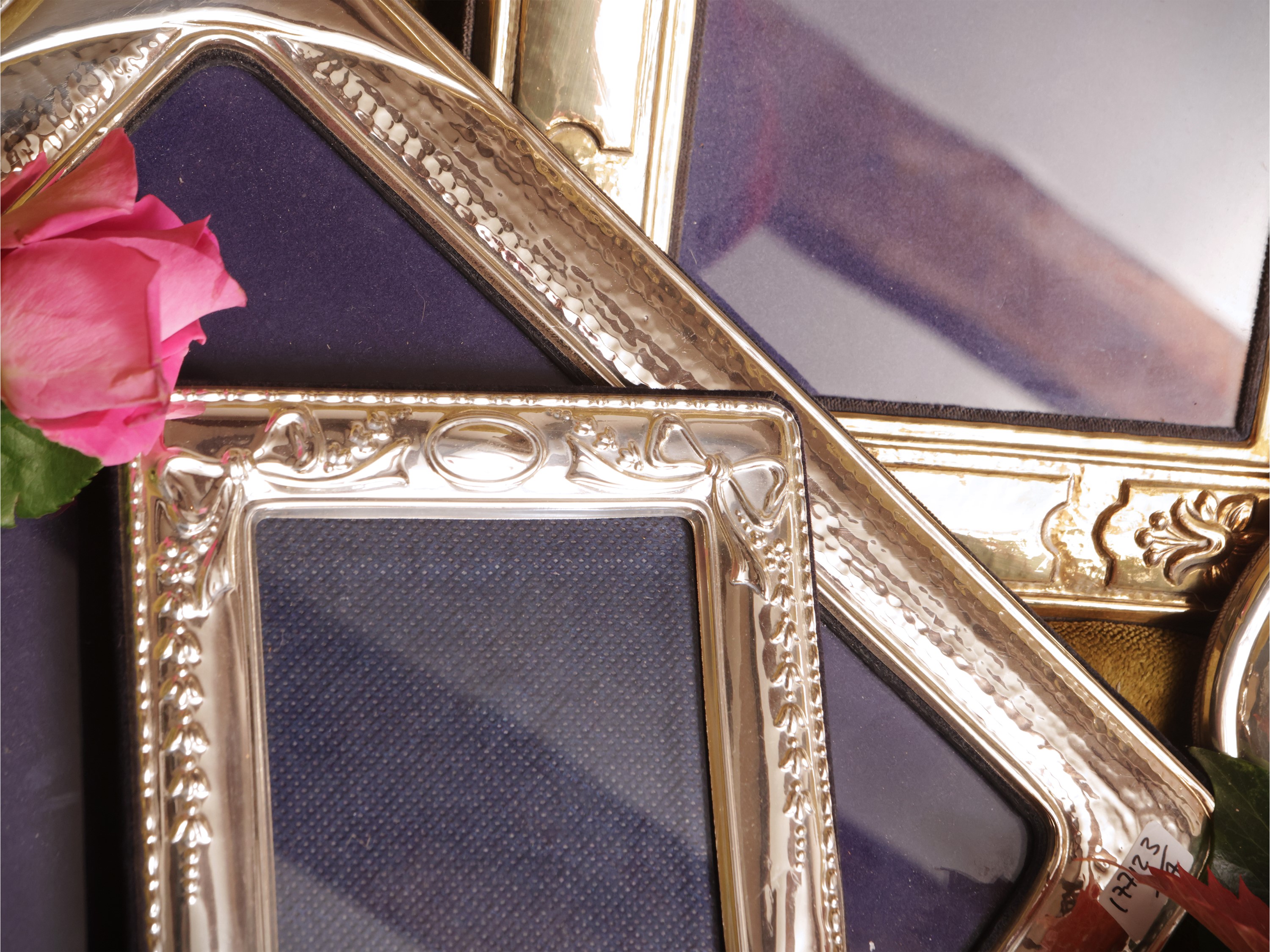 Quattro cornici portaritratti in argento