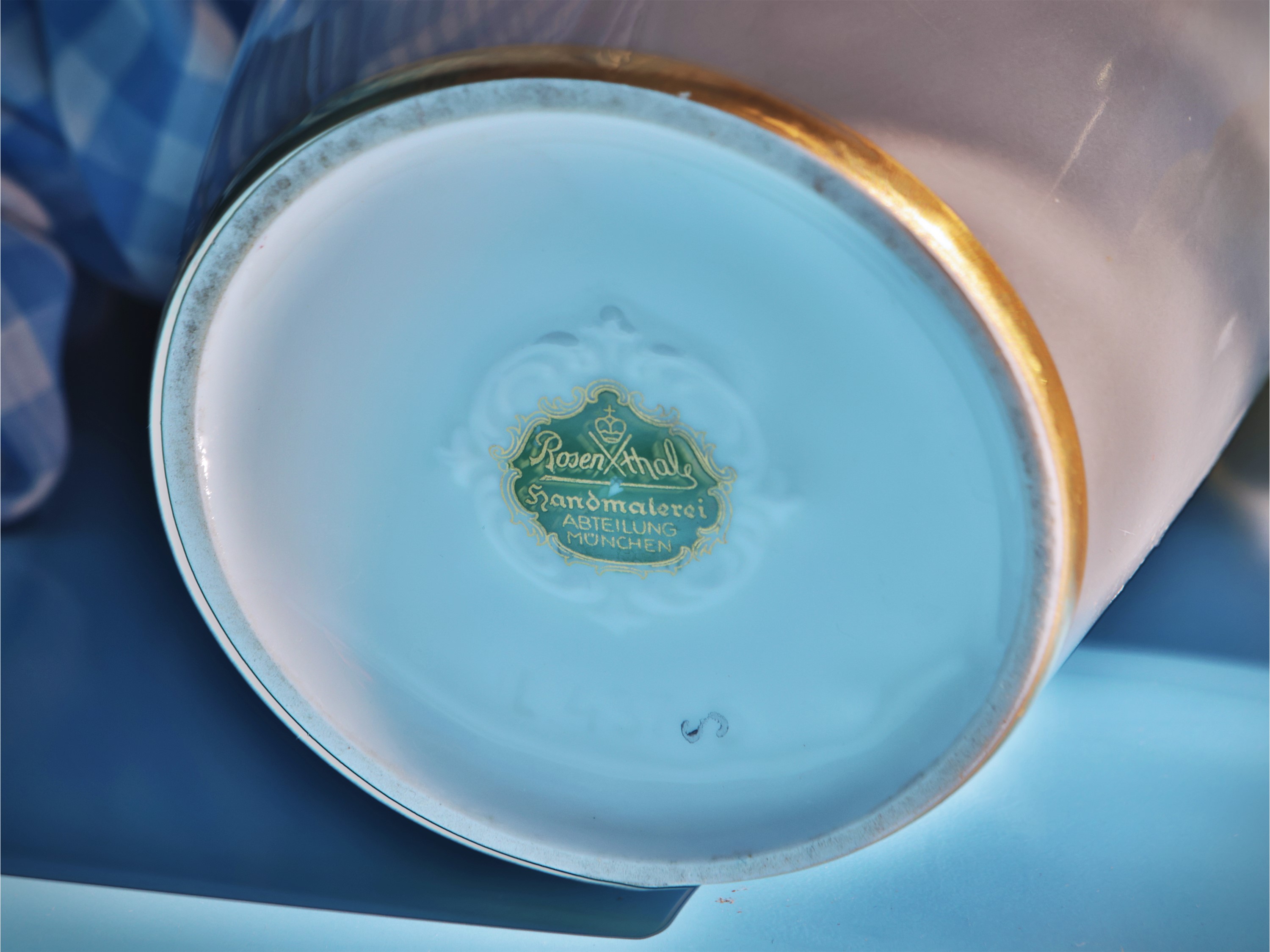 Rosenthal, Vaso a balaustro in porcellana con motivo floreale