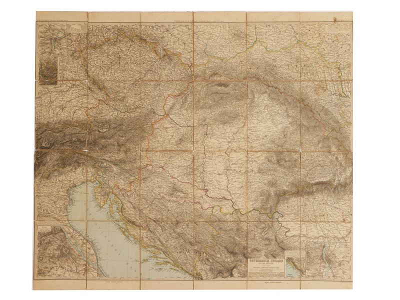 Mappa Dell'austria e Ungheria (österreich-ungarn in 4 Blättern)