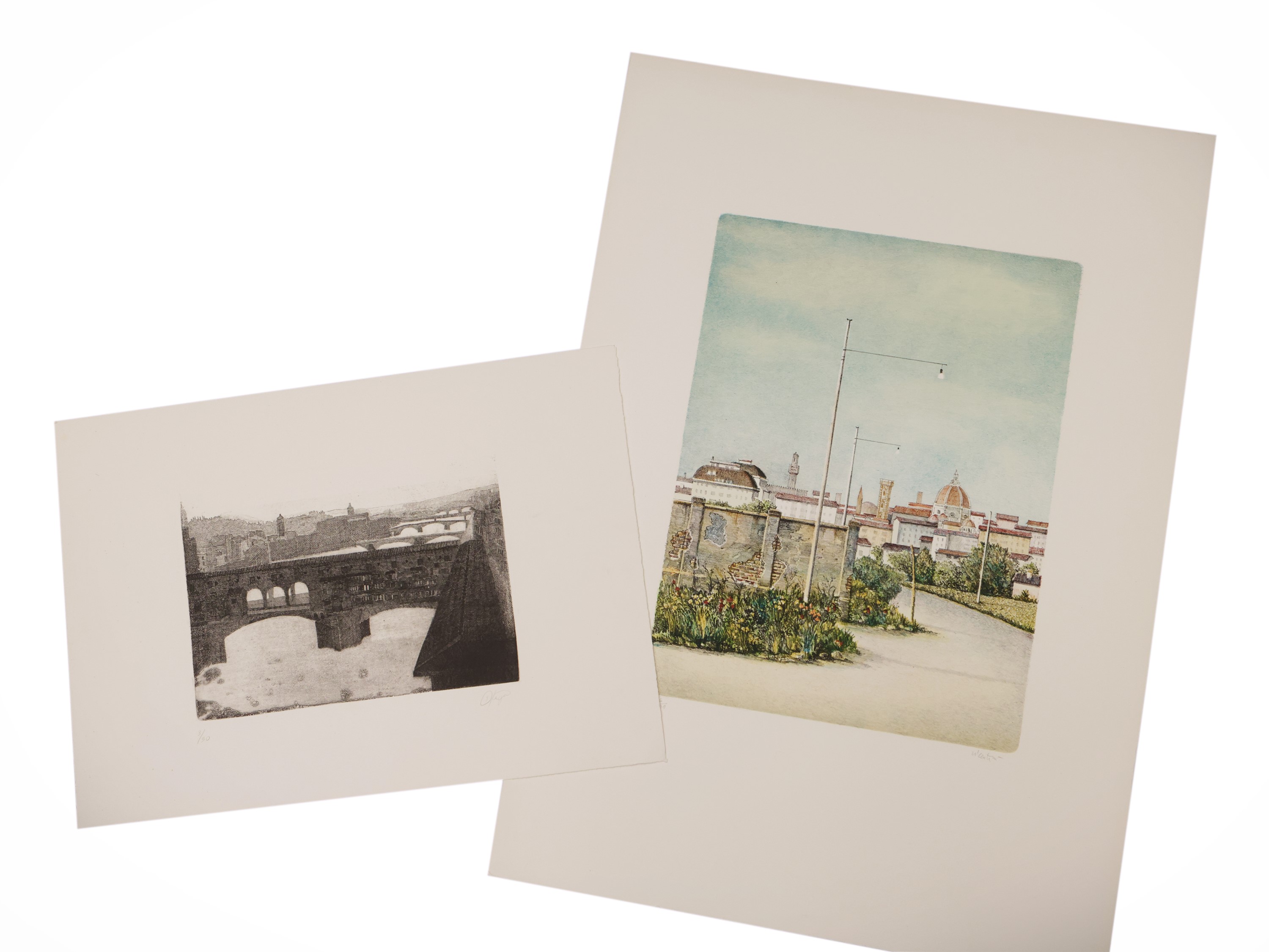 Lotto di grafica: Enzo Vicentini e Manuel ortega