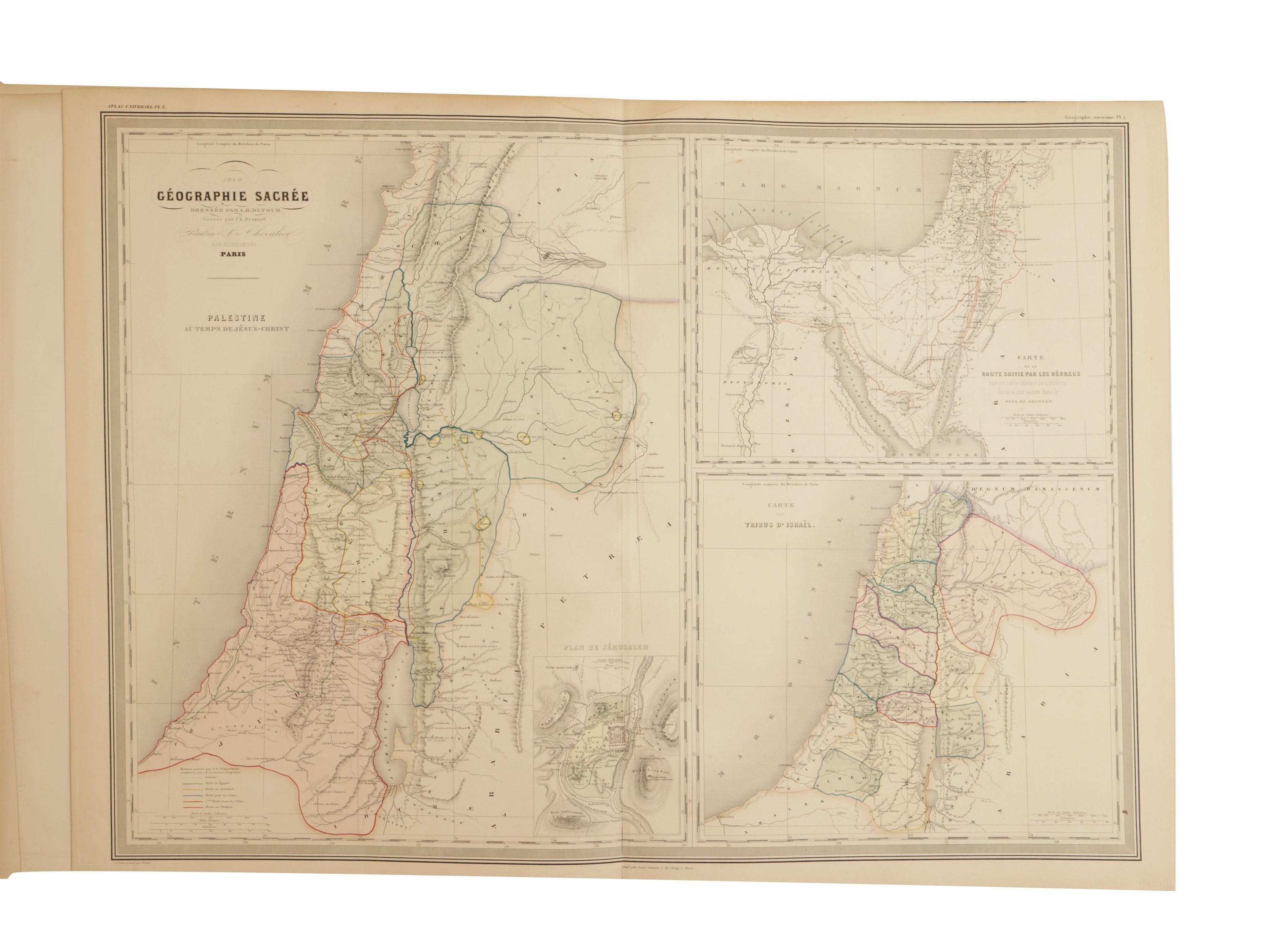 Auguste Henri Dufour - Atlas Universel Physique, Historique Et Politique De Geographie Ancienne E...