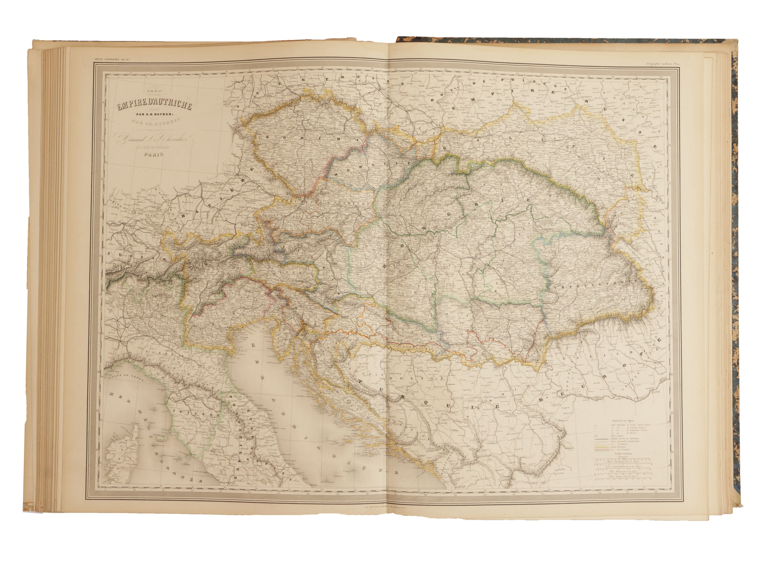 Auguste Henri Dufour - Atlas Universel Physique, Historique Et Politique De Geographie Ancienne E...
