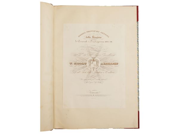 Dodici principali artisti della stagione di Carnovale e Quadragesima 1837-38