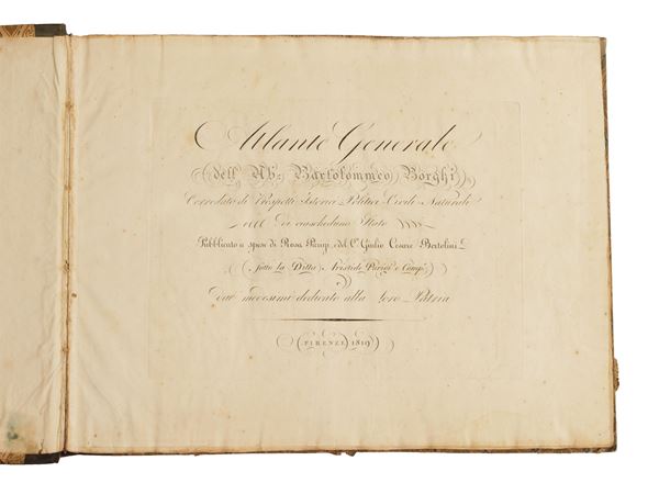 Bartolomeo Borghi - Atlante generale dell'Ab. Bartolommeo Borghi