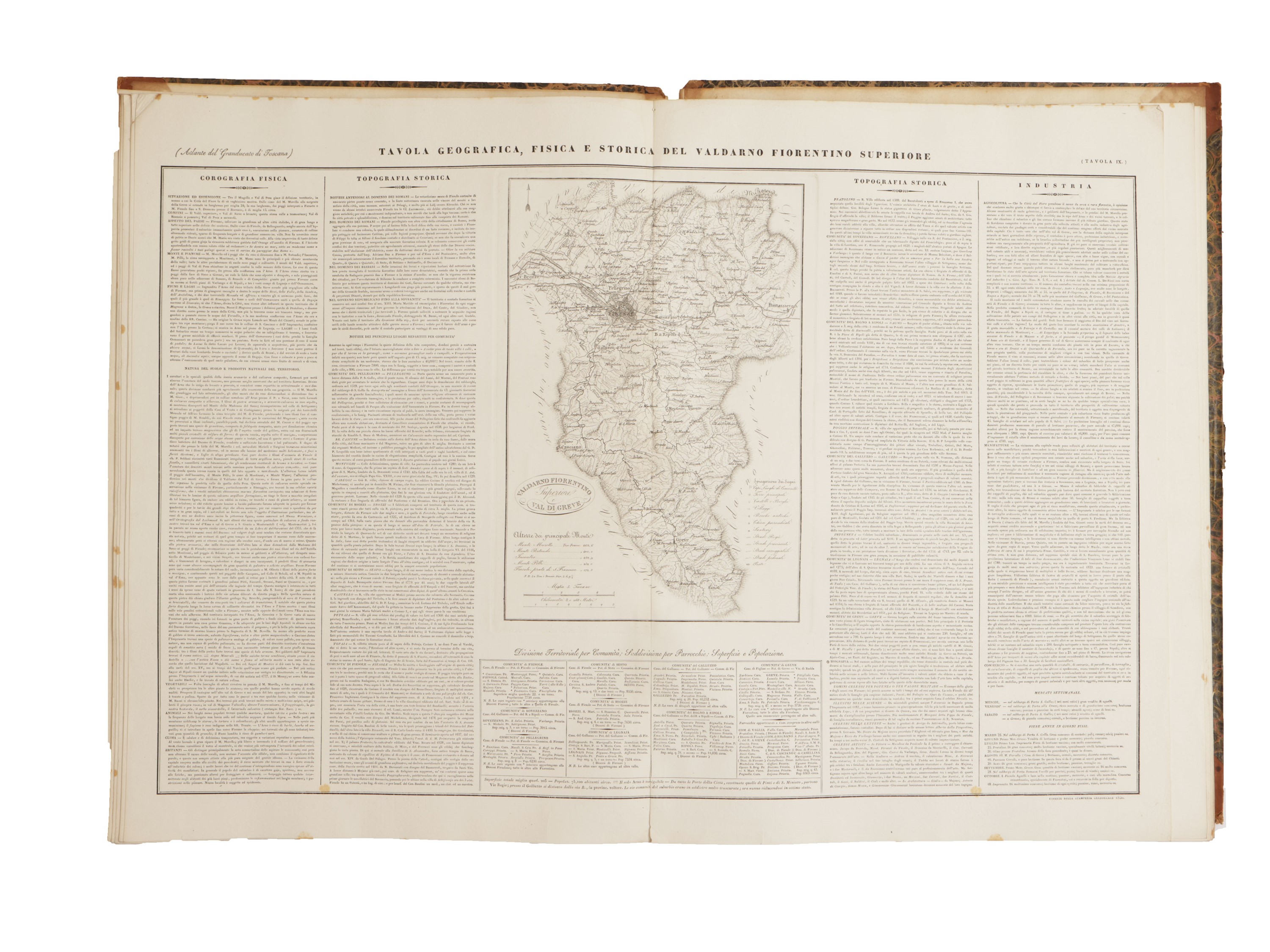 Attilio Zuccagni Orlandini - Atlante Geografico e Storico del Granducato di Toscana