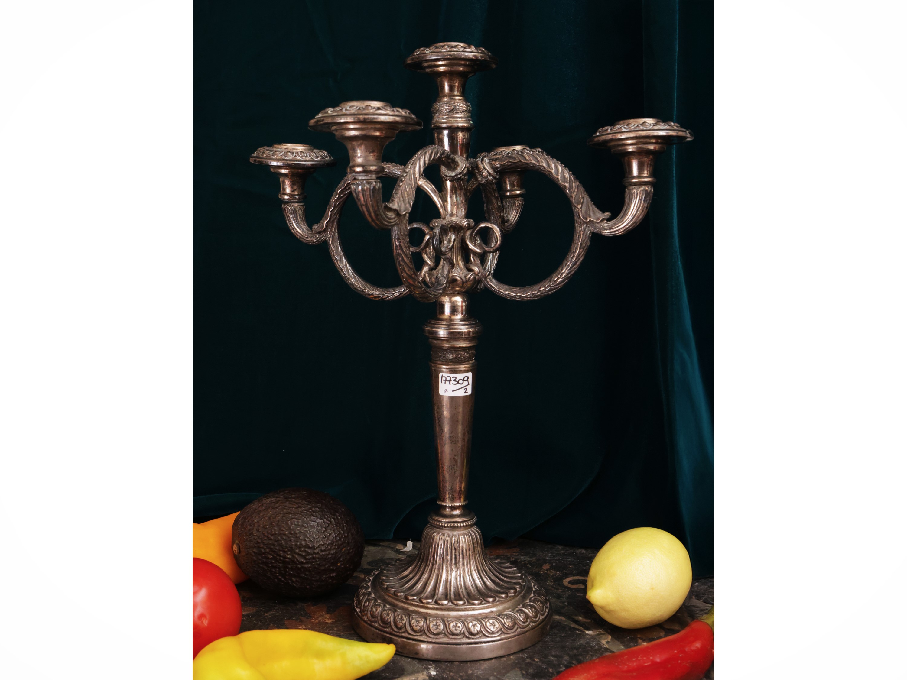 Coppia di Candelabri in Argento 925, Cassetti