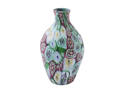 Piccolo Vaso Fratelli Toso a Murrine Multicolori.
