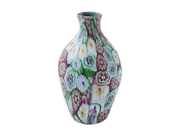 Small vase Fratelli Toso a multicolor Murrine.