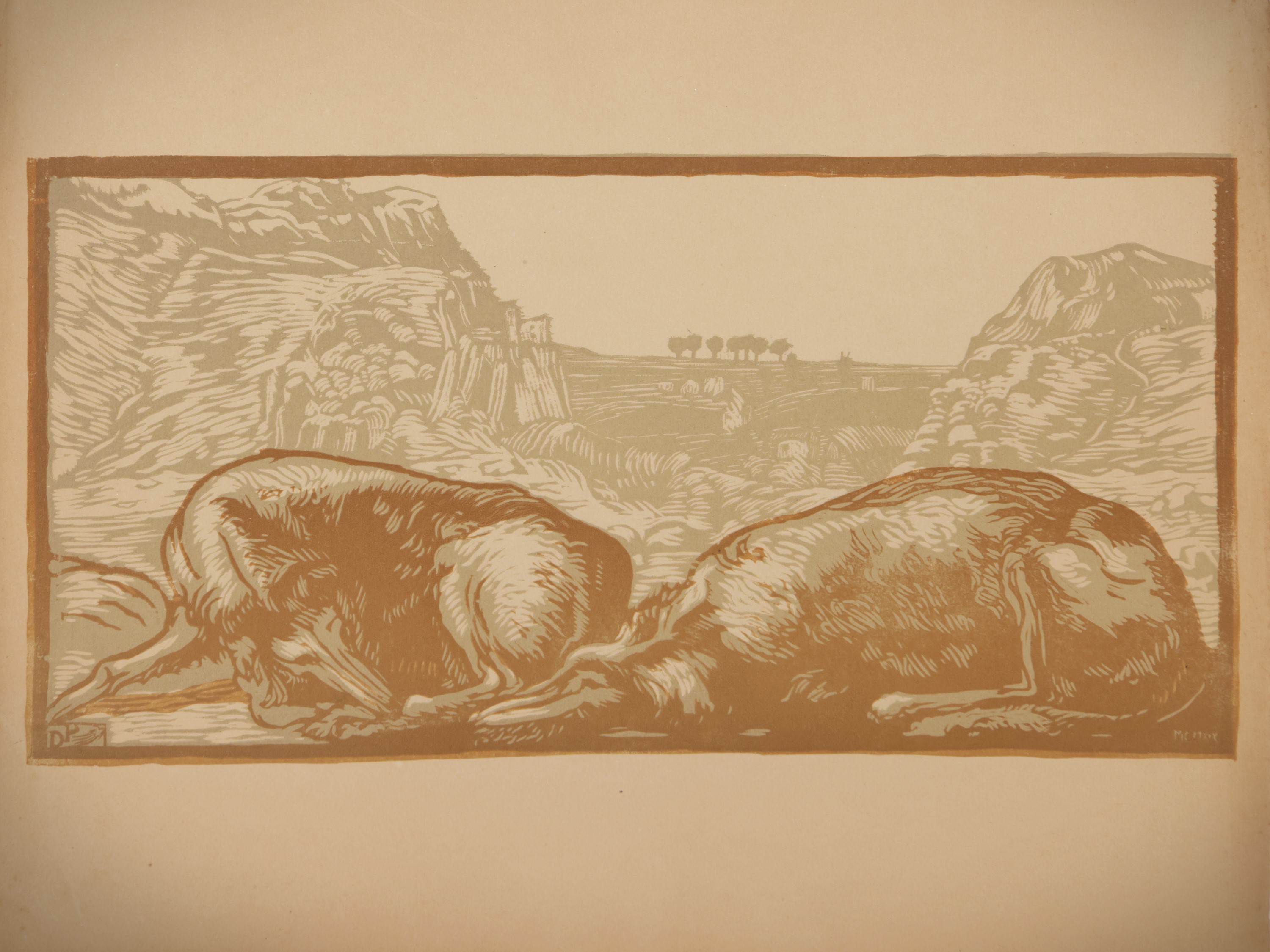 Diego Pettinelli e Alfredo Morini, Lotto di xilografie, 1924-1926