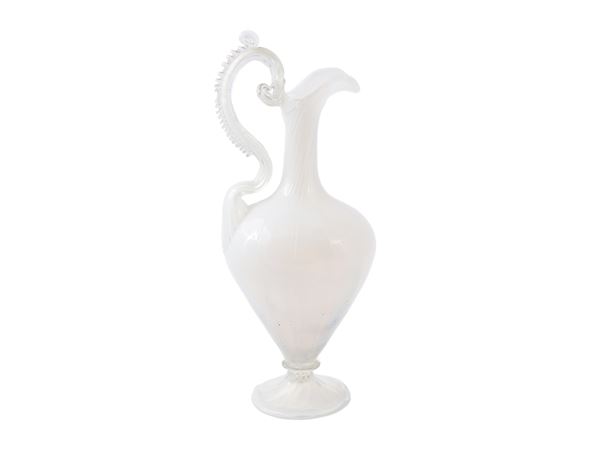 Salviati opal glass jug