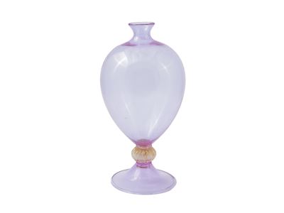 Vaso "veronese"in Vetro Trasparente Violetto