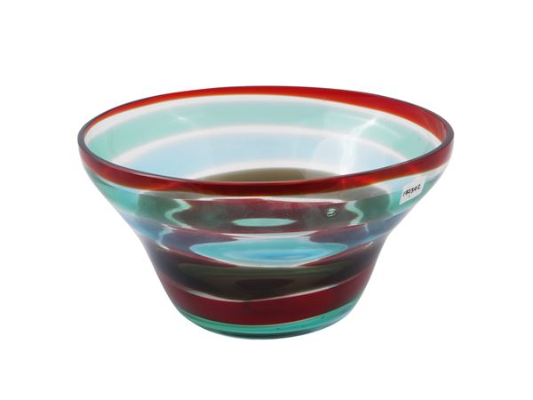Venini Cup (attributed) to colored bands