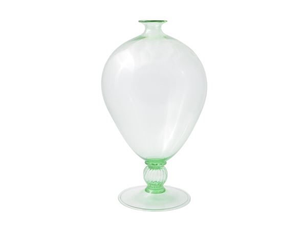 Veronese Venini vase in verdino puffed glass  (Murano, 1935 ca.)  - Auction A Dwelling in Prato - Maison Bibelot - Casa d'Aste Firenze - Milano