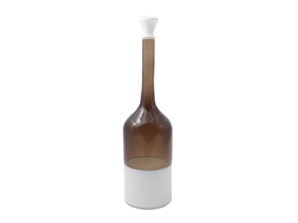 Bottle in Incalmo two -tone white, Giò Ponti Venini
