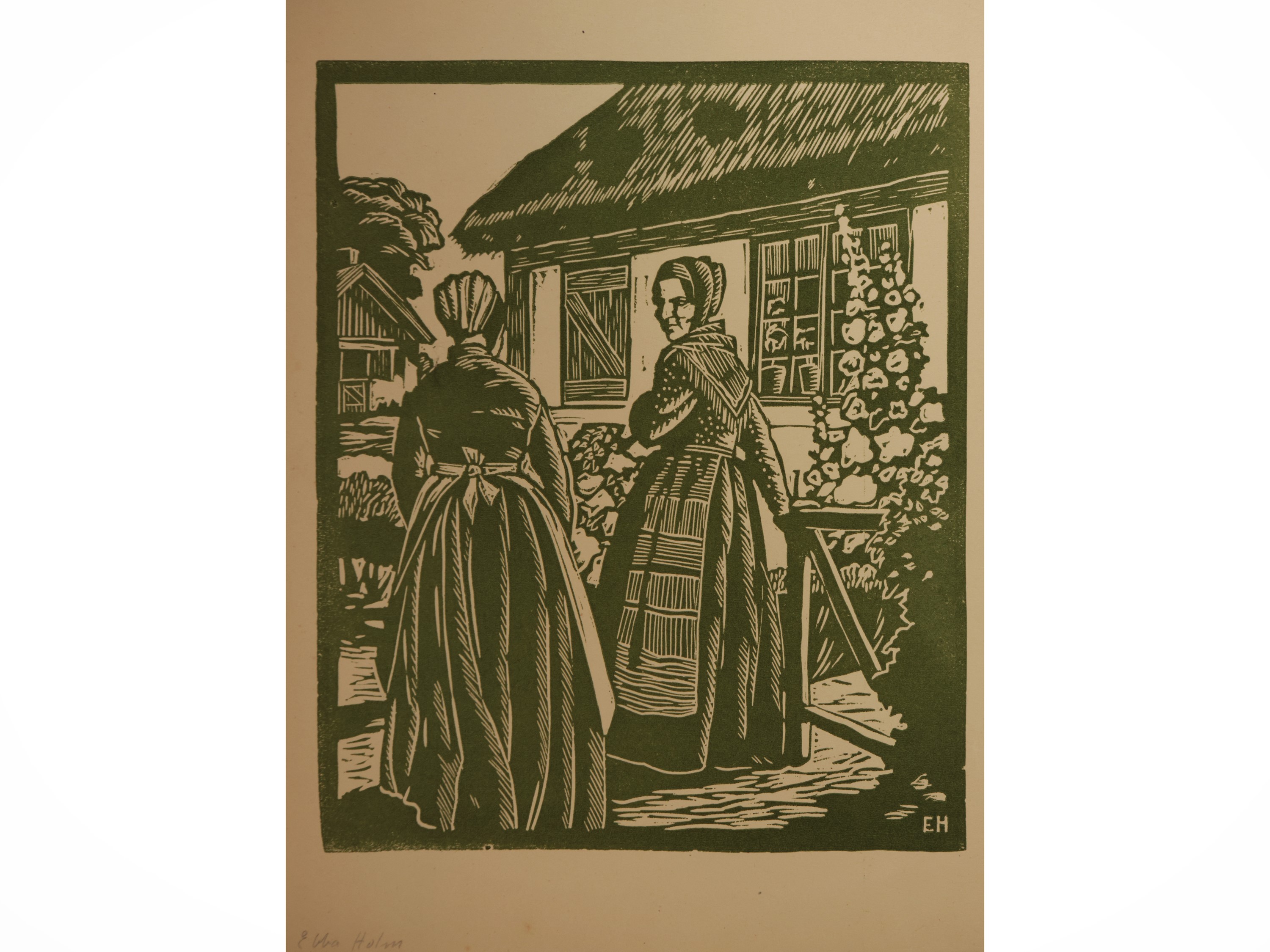 Ebba Holm - Composizioni, xilografie su carta, cm 30,5x24