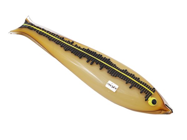 Figura di grande pesce Ken Scott per Venini