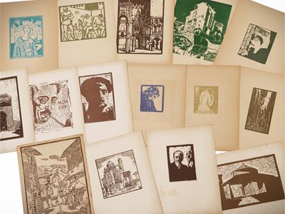 Raccolta di xilografie: autori diversi, prima metà del XX secolo