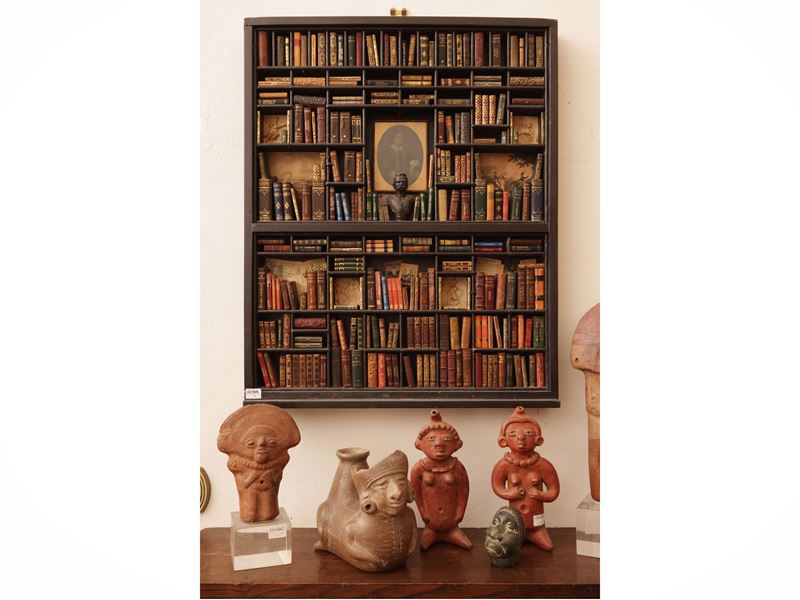 Ettore Sobrero - Libreria in miniatura con accessori