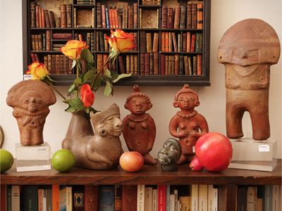 Collezione di figure precolombiane, terracotta e pietra, Perù