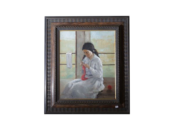 Vittorio Gussoni - Woman who sews