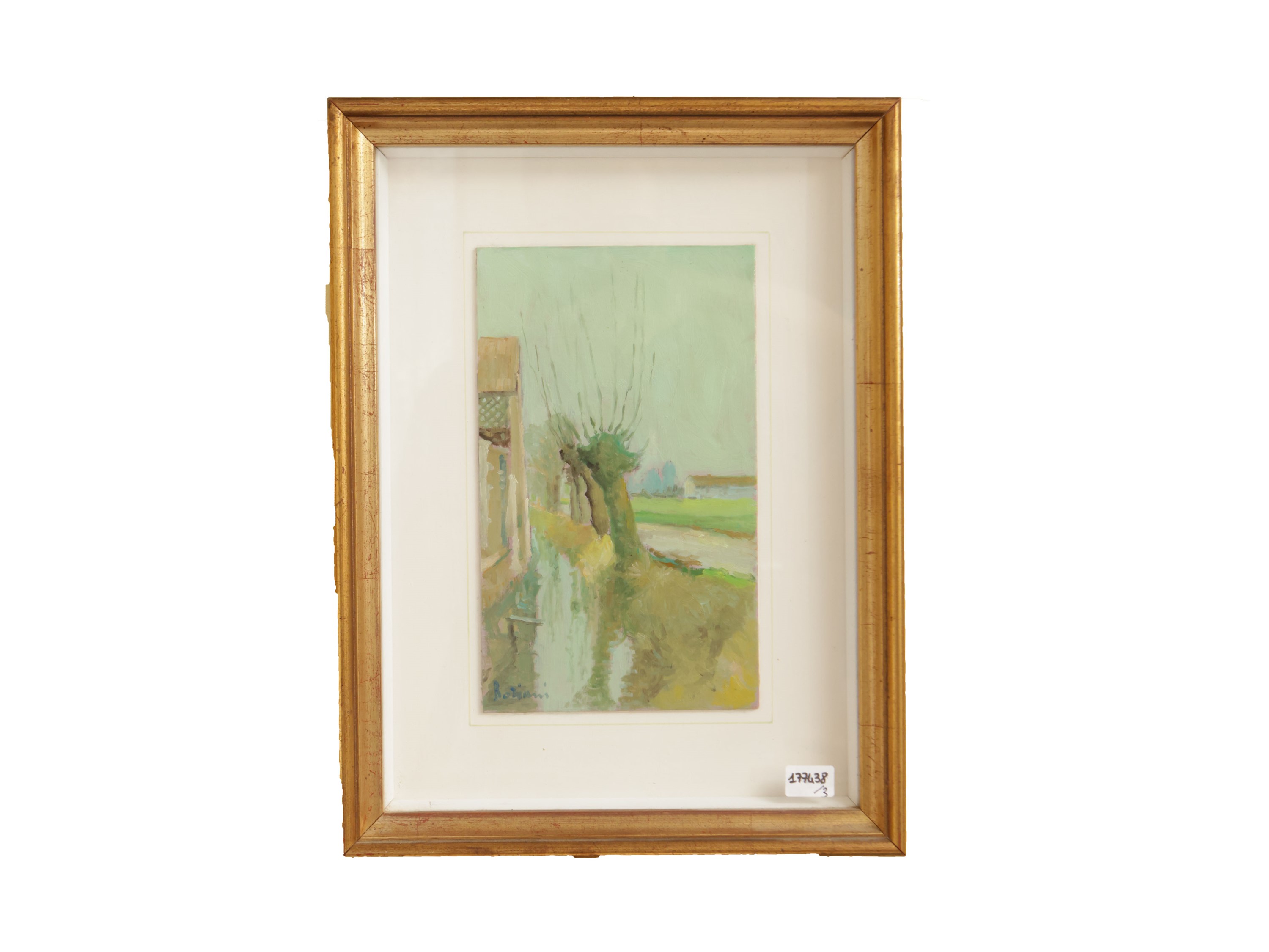 Federico Boriani - Chiesetta di S. Ippolito con la Neve - Fiori - Riflessi sulla Roggia