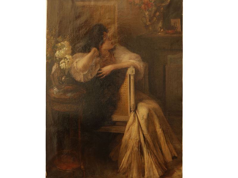 Ritratto femminile in interno