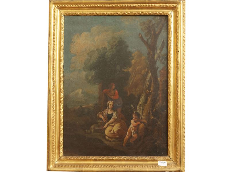 Scena arcadica con amorino